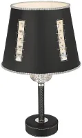 Настольная лампа Adelina WE392.01.024 Wertmark чёрная 1 лампа, основание чёрное металл в стиле современный 