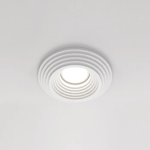 Светильник точечный Gyps DL004-1-01-W Maytoni белый 1 лампа, основание белое в стиле современный 