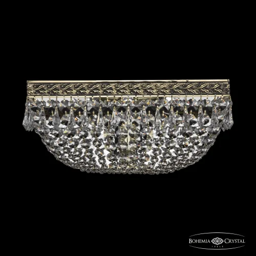 Бра 19012B/35IV GB Bohemia Ivele Crystal прозрачный на 3 лампы, основание золотое в стиле классический sp