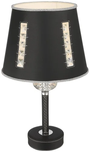 Настольная лампа Adelina WE392.01.024 Wertmark чёрная 1 лампа, основание чёрное металл в стиле современный 
