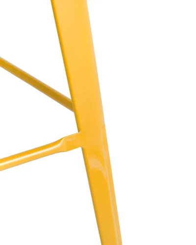 Стул барный TOLIX со спинкой желтый глянцевый + темное дерево УТ000001866 Stool Group, жёлтый/, ножки/металл/жёлтый, размеры - ****430*430 фото 7