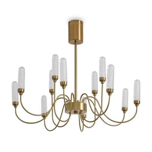 Люстра потолочная LED Alias FR2050CL-L36BS Freya прозрачная на 1 лампу, основание латунь в стиле классический американский фото 6 Люстра потолочная LED Alias FR2050CL-L36BS Freya прозрачная на 1 лампу, основание латунь в стиле классический американский фото 6