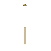 Светильник подвесной LED Cala 8080 Mantra золотой 1 лампа, основание золотое в стиле хай-тек модерн минимализм трубочки