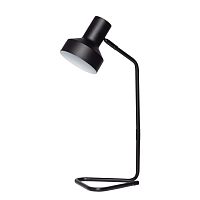 Настольная лампа офисная Хоф 497035201 DeMarkt чёрная 1 лампа, основание чёрное металл в стиле современный 