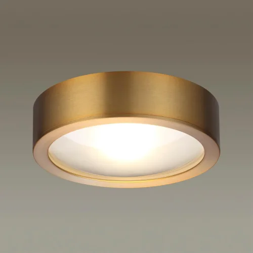 Светильник накладной LED Reus 4342/7CL Odeon Light античный бронза на 1 лампу, основание античное бронза в стиле современный хай-тек круглый фото 4