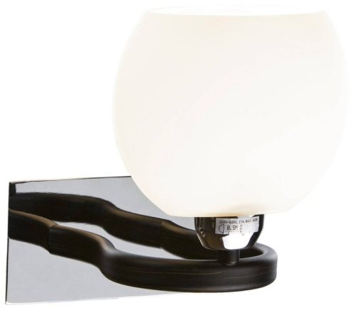 Бра  269-101-01 Velante белый на 1 лампа, основание венге хром коричневое в стиле современный 