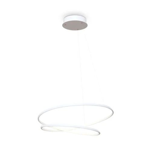 Светильник подвесной LED Nola MOD100PL-L47WK1 Maytoni белый 1 лампа, основание белое в стиле минимализм современный кольца