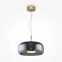 Светильник подвесной LED Madmen MOD127PL-L6SG Maytoni серый чёрный 1 лампа, основание бронзовое в стиле современный арт-деко 