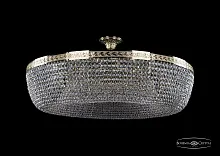 Люстра потолочная хрустальная 19031/100IV G Bohemia Ivele Crystal прозрачная на 20 ламп, основание золотое в стиле классический sp