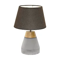 Настольная лампа TAREGA 95527 Eglo коричневая 1 лампа, основание серое коричневое бетон дерево в стиле современный 