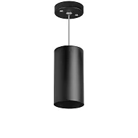 Светильник подвесной Rullo RP6487 Lightstar чёрный 1 лампа, основание чёрное в стиле модерн хай-тек трубочки