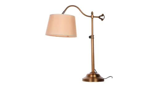 Настольная лампа Sarini LDT 502-1 Lumina Deco бежевая 1 лампа, основание латунь металл в стиле современный 