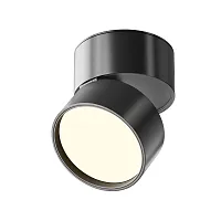 Светильник накладной LED Onda C024CL-12W3K-B-1 Maytoni чёрный на 1 лампу, основание чёрное в стиле современный хай-тек круглый