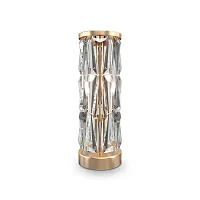 Настольная лампа Puntes MOD043TL-02G Maytoni прозрачная на 2 лампы, основание золотое металл в стиле современный 