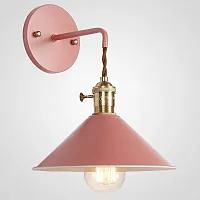 Бра с подвесным плафоном BRAID WALL Pink 181878-26 ImperiumLoft розовый 1 лампа, основание розовое в стиле лофт 