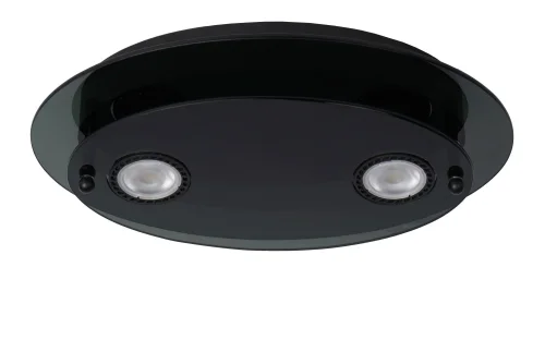 Светильник потолочный Okno 79181/02/30 Lucide чёрный 2 лампы, основание чёрное в стиле современный  фото 2
