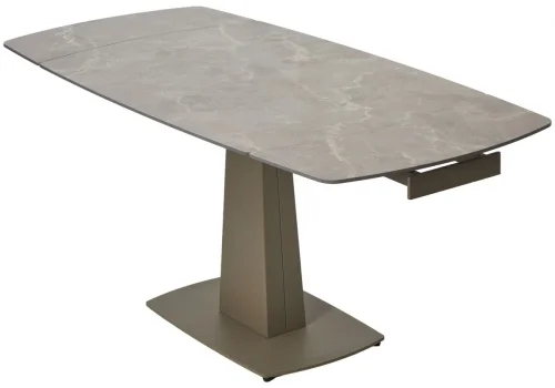 Керамический стол Balde 120 matt latte stone solid ceramic / taupe 593880 Woodville столешница коричневая бежевая из керамика фото 4