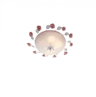 Люстра потолочная Fiori di rose 104.400 Lucia Tucci белая на 4 лампы, основание белое в стиле флористика прованс 