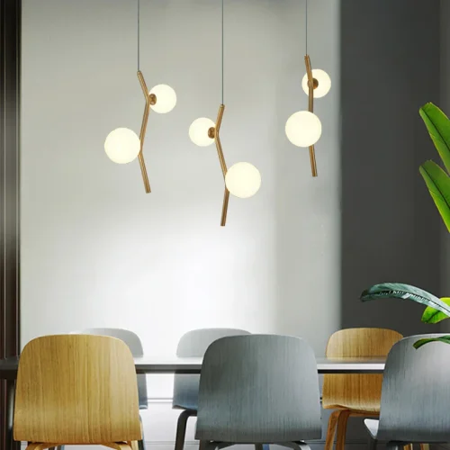 Светильник подвесной MATHIA MORE 212205-23 ImperiumLoft белый на 6 ламп, основание латунь в стиле современный фото 6 Светильник подвесной MATHIA MORE 212205-23 ImperiumLoft белый на 6 ламп, основание латунь в стиле современный фото 6