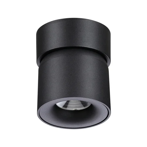 Светильник накладной LED Gesso 358809 Novotech чёрный 1 лампа, основание чёрное в стиле современный круглый фото 3