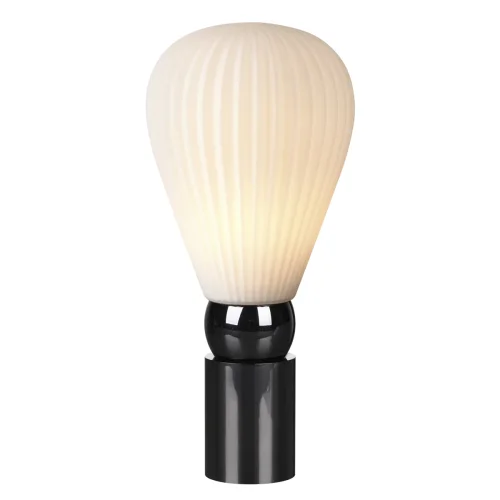 Настольная лампа Elica 5418/1T Odeon Light белая 1 лампа, основание чёрное металл в стиле современный  фото 3