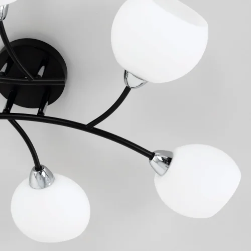 Люстра потолочная Флорида CL148165 Citilux белая на 6 ламп, основание чёрное в стиле современный  фото 11