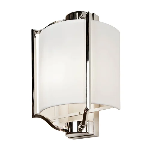 Бра Divole W2442-1 Nickel iLamp белый на 1 лампа, основание никель в стиле американский современный  фото 2