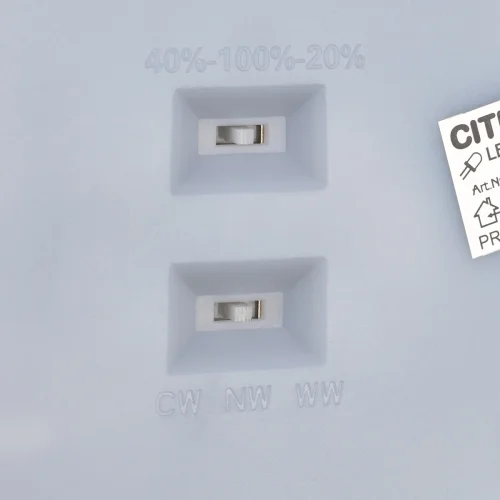 Светильник потолочный LED Norma CL748601 Citilux белый на 1 лампу, основание чёрное в стиле современный круглый фото 6