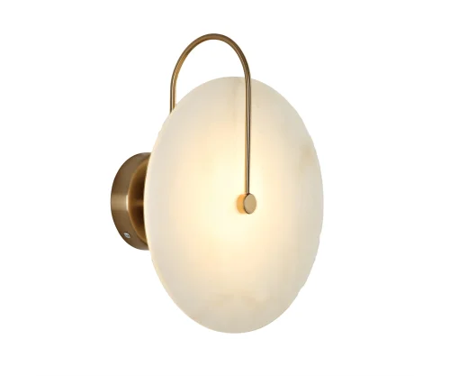 Бра LED Мелисса 08437,36 Kink Light белый на 1 лампу, основание латунь в стиле современный 