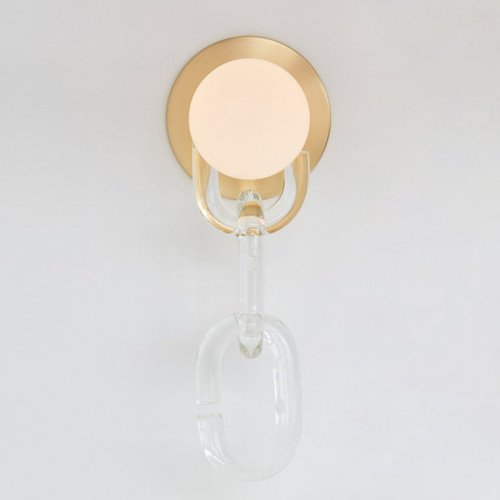 Настенный светильник CHAIN WALL Прозрачный 178089-26 ImperiumLoft белый на 1 лампа, основание прозрачное латунь в стиле современный  фото 3