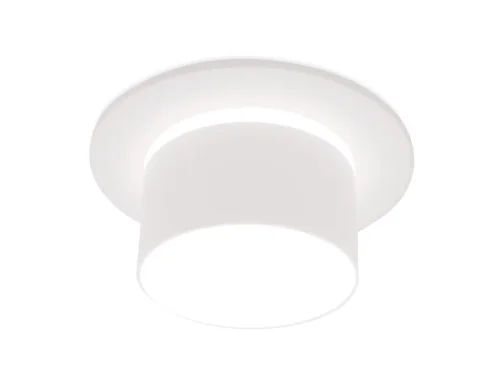 Светильник точечный TN322 Ambrella light белый 1 лампа, основание белое в стиле хай-тек современный 