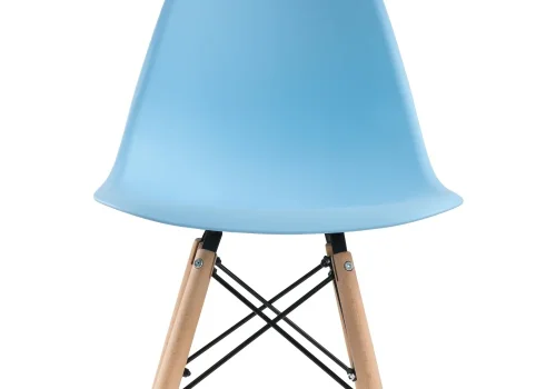 Пластиковый стул Eames PC-015 blue 11898 Woodville, голубой/, ножки/массив бука дерево/натуральный, размеры - ****460*520 фото 8