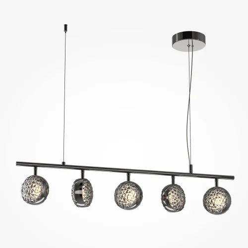 Светильник подвесной LED Mind MOD299PL-L48BC3K Maytoni серый на 1 лампу, основание чёрное в стиле современный шар фото 6