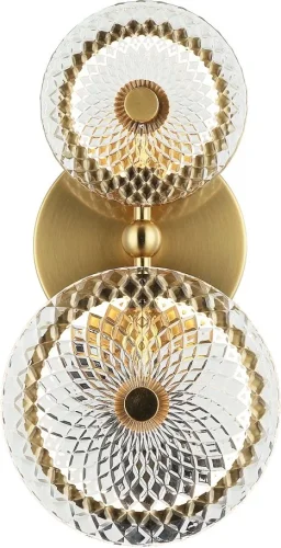 Бра LED Sportu 4012/05/02W Stilfort прозрачный на 1 лампу, основание бронзовое в стиле современный 