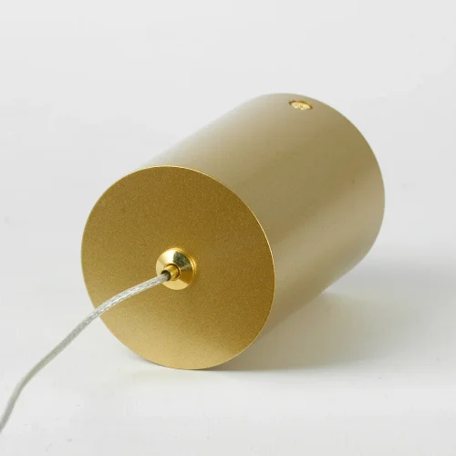 Светильник подвесной LED Gilmer LSP-0933 Lussole матовый золото 1 лампа, основание матовое золото в стиле современный хай-тек минимализм линейный фото 5