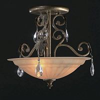 Светильник подвесной BLISS L54953.24 L'ARTE LUCE бежевый 3 лампы, основание бронзовое в стиле классика 