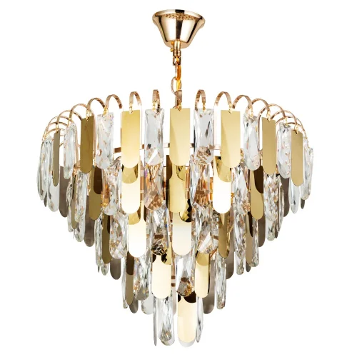 Люстра подвесная Vivien A2719SP-6GO Arte Lamp прозрачная на 6 ламп, основание золотое в стиле современный 