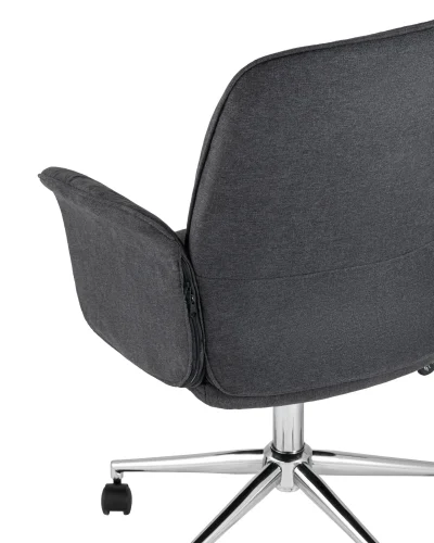 Стул офисный SIMONA, серый УТ000005080 Stool Group, серый/ткань, ножки/металл/серый, размеры - ****640*620 фото 6