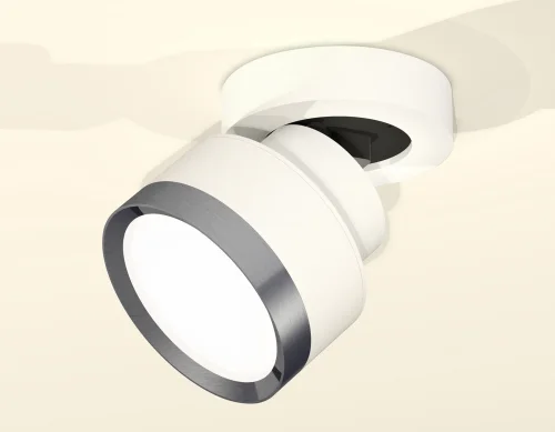 Светильник накладной XM8101006 Ambrella light белый 1 лампа, основание белое в стиле хай-тек круглый фото 3