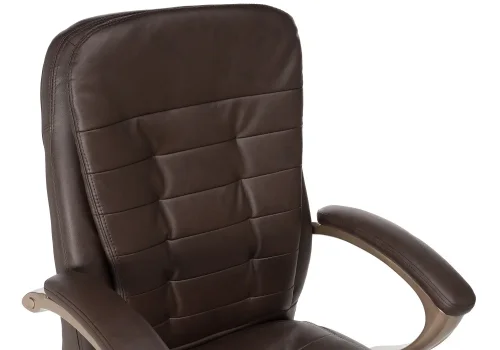 Компьютерное кресло Palamos brown 15074 Woodville, коричневый/экокожа, ножки/пластик/коричневый, размеры - *1140***630*720 фото 7