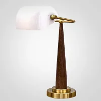 Настольная лампа Ziani Table lamp 156536-22 ImperiumLoft белая 1 лампа, основание латунь металл в стиле лофт современный 