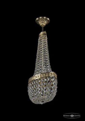 Светильник потолочный 19283/H2/35IV G Bohemia Ivele Crystal прозрачный 2 лампы, основание золотое в стиле классический sp фото 2
