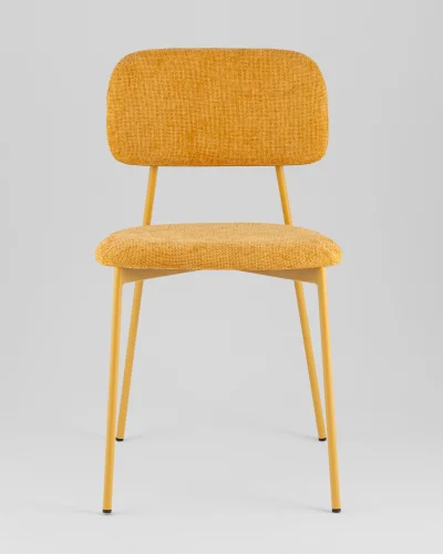 Стул Chao, желтый, желтые ножки, 2шт./уп. УТ000039977 Stool Group, жёлтый/рогожка, ножки/металл/жёлтый, размеры - *780**** фото 7