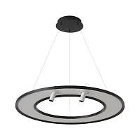 Светильник подвесной LED CONTOUR SP50W LED BLACK Crystal Lux белый на 1 лампу, основание чёрное в стиле современный 