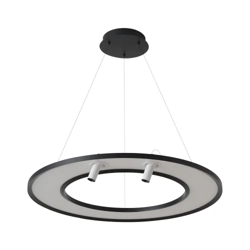 Светильник подвесной LED CONTOUR SP50W LED BLACK Crystal Lux белый на 1 лампу, основание чёрное в стиле современный 