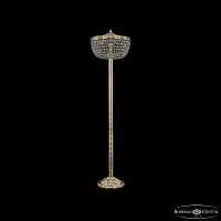Торшер 19281T6/35IV-138 G Bohemia Ivele Crystal sp прозрачный 4 лампы, основание золотое в стиле классический
