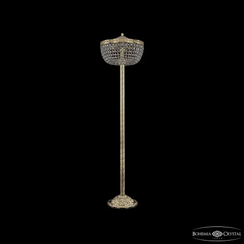 Торшер 19281T6/35IV-138 G Bohemia Ivele Crystal sp прозрачный 4 лампы, основание золотое в стиле классика
