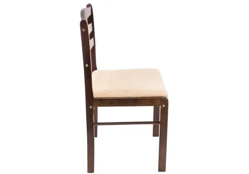 Деревянный стул Camel dirty oak / beige 1991 Woodville, бежевый/ткань, ножки/дерево/коричневый, размеры - ****405*430 фото 2