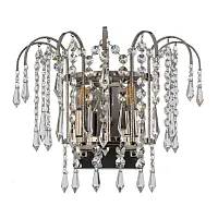 Бра Bellagio E 2.10.102 N Arti Lampadari прозрачный на 2 лампы, основание никель в стиле арт-деко 