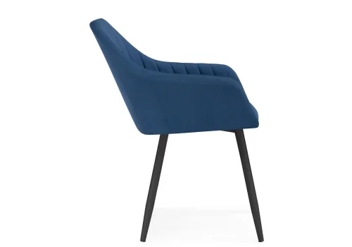 Кресло Слэм крутящиеся синее / черное 571405 Woodville, синий/велюр, ножки/металл/чёрный, размеры - ****530*640 фото 5